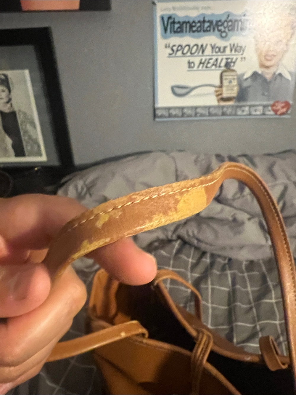 Longchamp Brown Leather Shoulder Tote - Timeless Everyday Bag - Picture 8 of 16